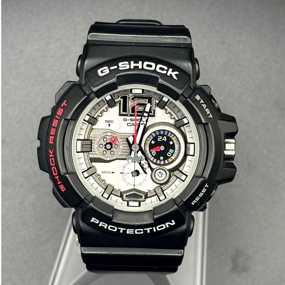 Casio G-Shock GAC-110-1A Analog Chronograph Black Silver 200M Watch